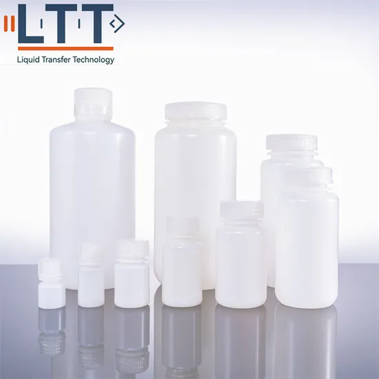 4ml 8ml 15ml 30ml 50ml 60ml 125ml 250ml 500ml 600ml 1L Plastic HDPE/PP Wide Mouth Reagent Bottle for Laboratory