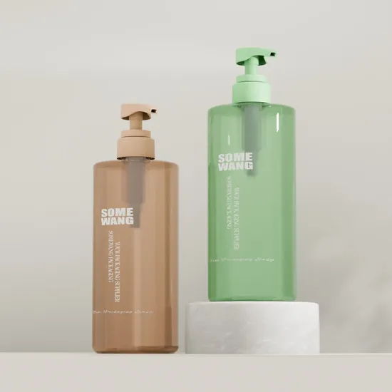 High Capacity 1000ml Eco Friendly Pet Plastic Shampoo Bottle Luxury Cosmetic Packaging