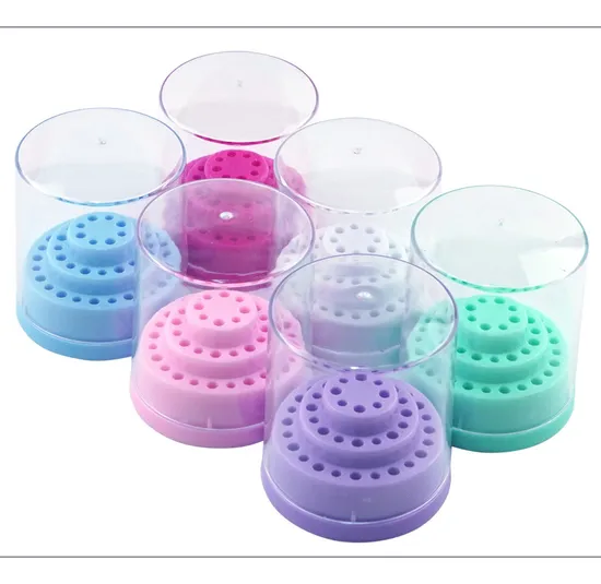 Polishing Head Holder Stand Display Nail Drill Bits Base Storage 