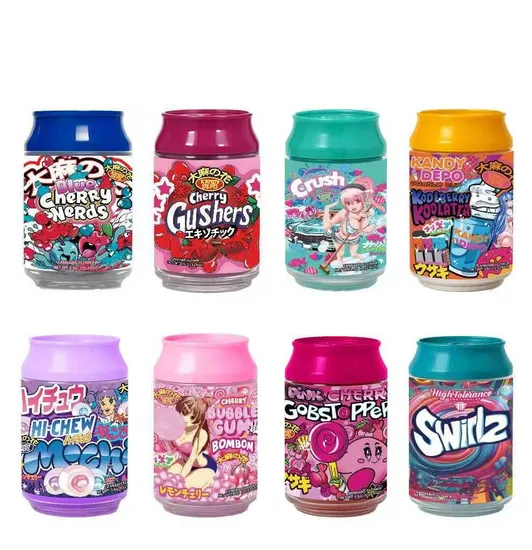 Wholesale Free Sample Small Mini Cola Soda Shape Stash Tin Container for Storage 