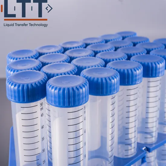 Laboratory Free Sample Plastic Graduated 50ml Conical Centrifuge Tube with Screw Mouthpplaboratoryplastic Cheap Centrifuge Tube 