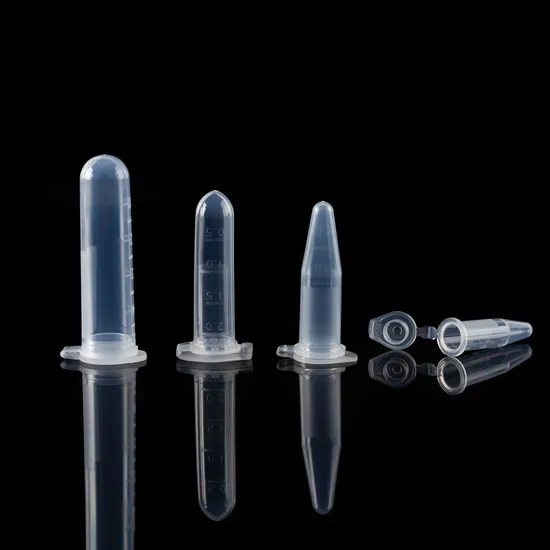 Disposable Transparent Spin Column Conical Bottom Micro Centrifuge Tube 1.5 ML 
