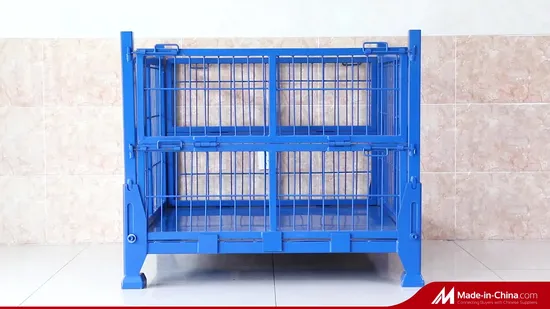 Cage Cargo Storage Steel Materials Detachable Powder Coating Stackable Heavy Duty 